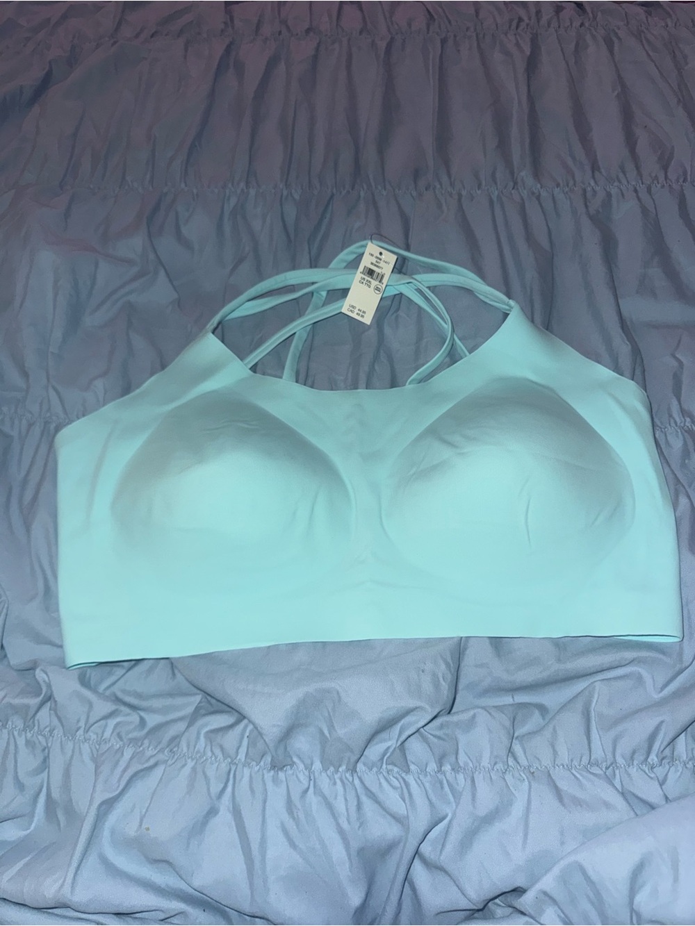 Aerie Light Blue Seamless Strappy Comfort Bra
